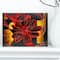 Designart - Abstract Red Flower Painting - Large Floral Canvas Art Print